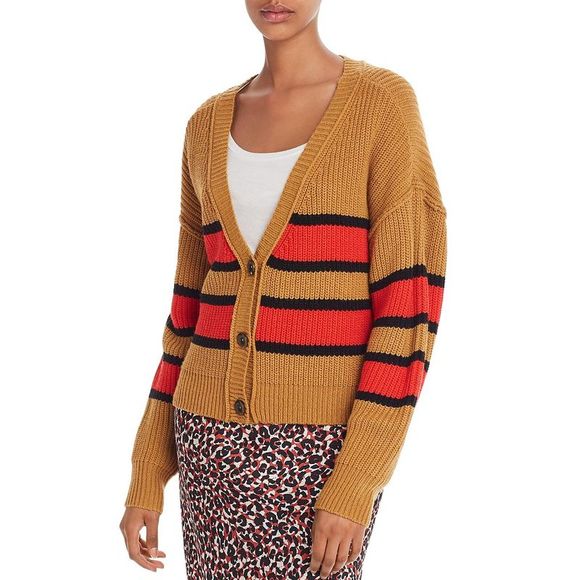 Sanctuary Sweaters - Sanctuary Womens Fall For It Yellow Cable Knit Cardigan Sweater Top NWOT
